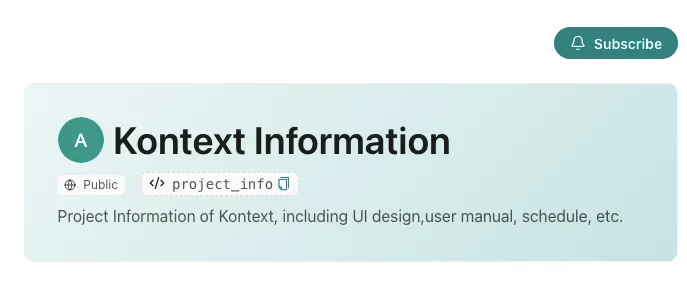 Project Updates Subscription